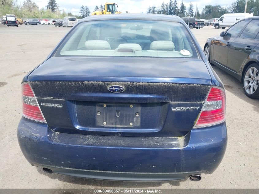 2006 Subaru Legacy 2.5I VIN: 4S3BL626367200214 Lot: 39458357