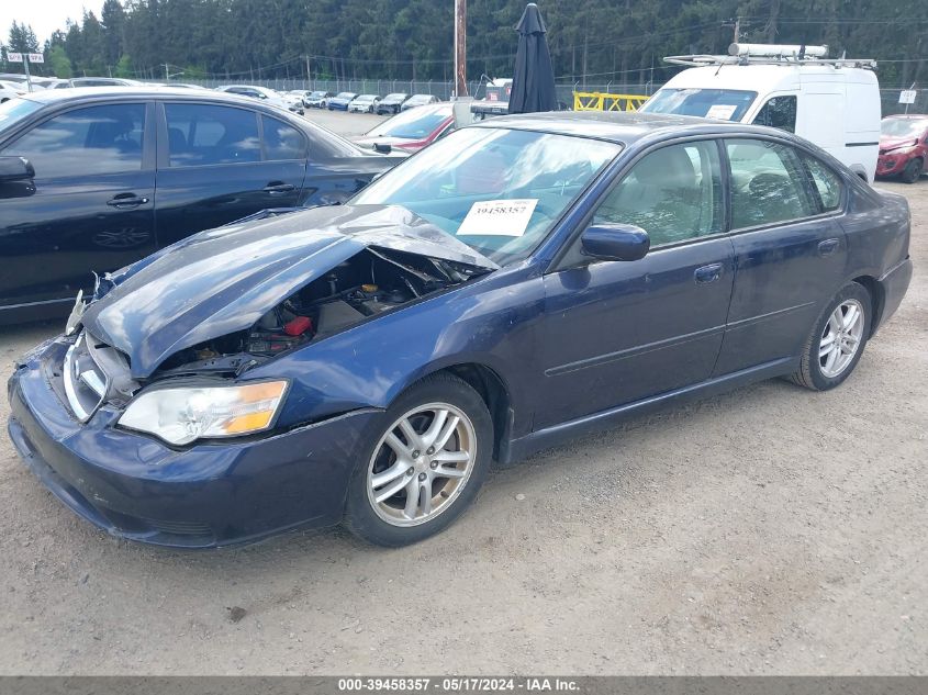 2006 Subaru Legacy 2.5I VIN: 4S3BL626367200214 Lot: 39458357