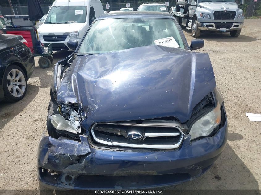 2006 Subaru Legacy 2.5I VIN: 4S3BL626367200214 Lot: 39458357