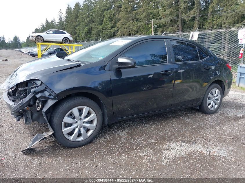 2015 Toyota Corolla Le VIN: 2T1BURHE2FC299040 Lot: 39458744