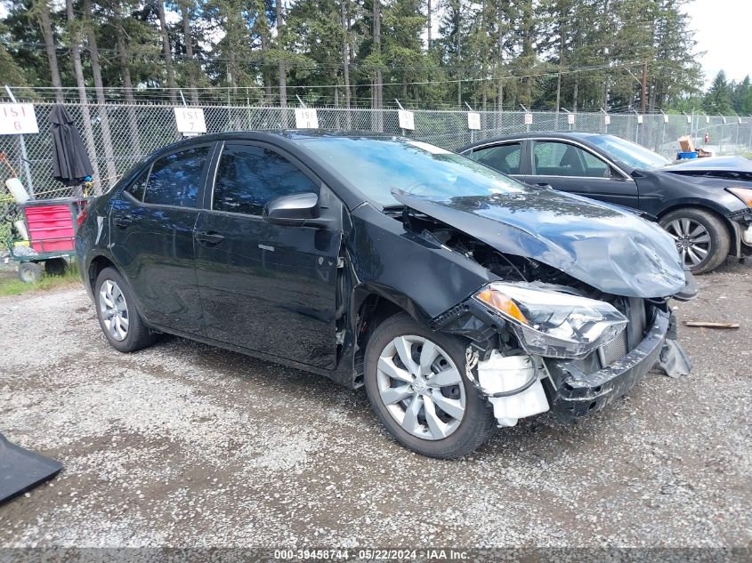 2015 Toyota Corolla Le VIN: 2T1BURHE2FC299040 Lot: 39458744