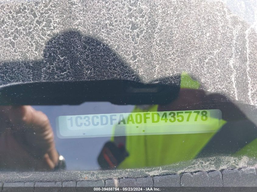 2015 Dodge Dart Se VIN: 1C3CDFAA0FD435778 Lot: 39458754