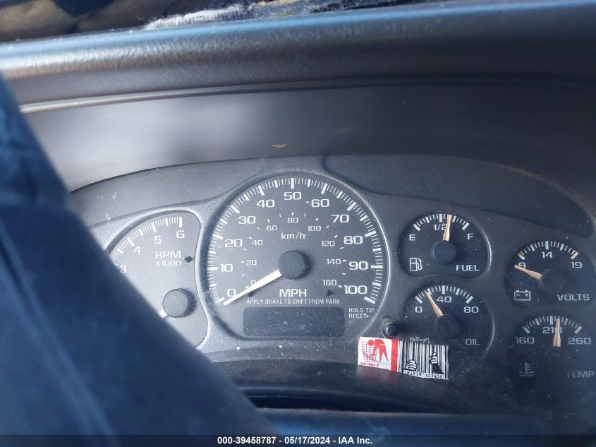 2002 Chevrolet Silverado 1500 Ls VIN: 2GCEC19V221348603 Lot: 39458787