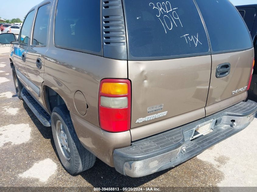 2003 Chevrolet Tahoe Ls VIN: 1GNEC13V43R221019 Lot: 39458813