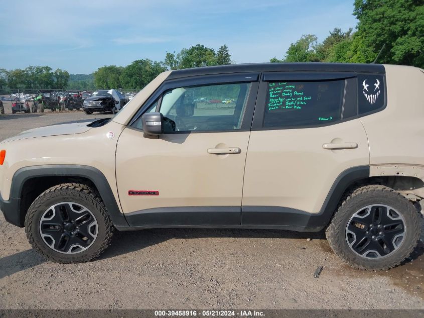 2016 Jeep Renegade Trailhawk VIN: ZACCJBCT5GPD76192 Lot: 39458916