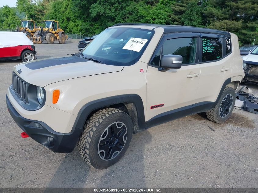 2016 Jeep Renegade Trailhawk VIN: ZACCJBCT5GPD76192 Lot: 39458916