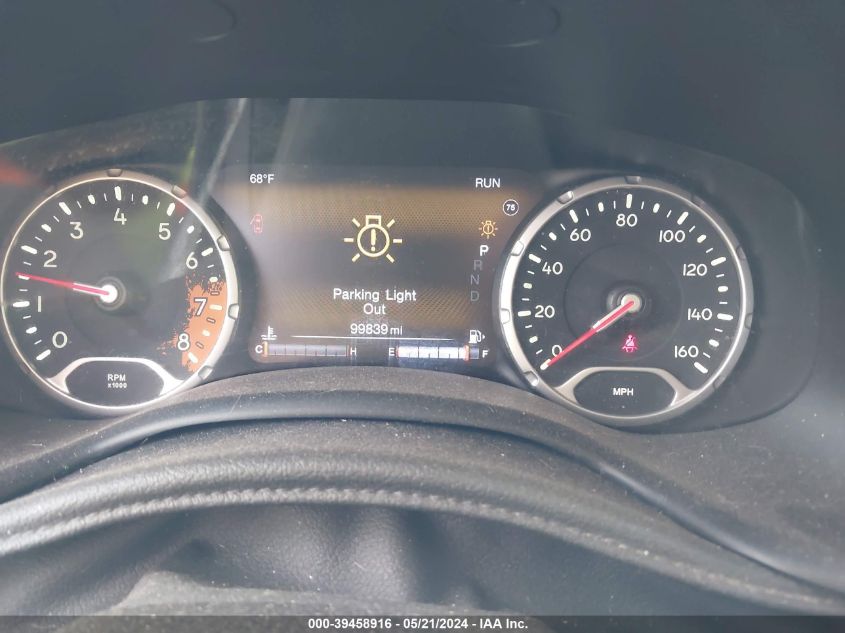 2016 Jeep Renegade Trailhawk VIN: ZACCJBCT5GPD76192 Lot: 39458916