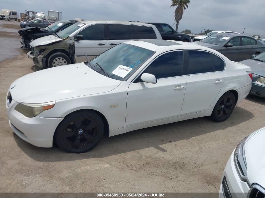 2005 BMW 525I VIN: WBANA535X5B857586 Lot: 39458950