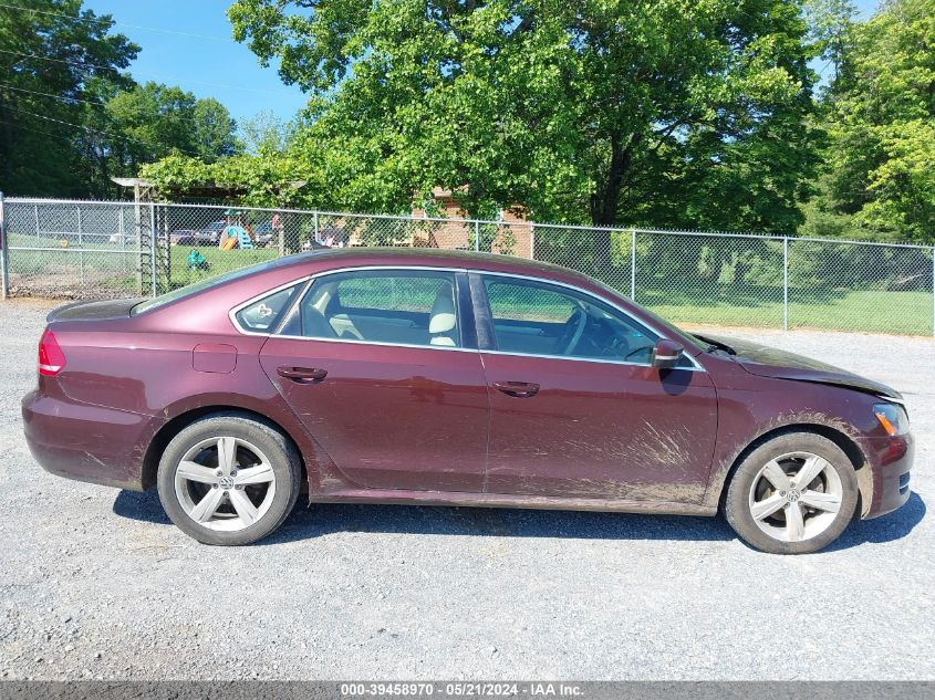 2013 Volkswagen Passat 2.0L Tdi Se VIN: 1VWBN7A37DC033946 Lot: 39458970