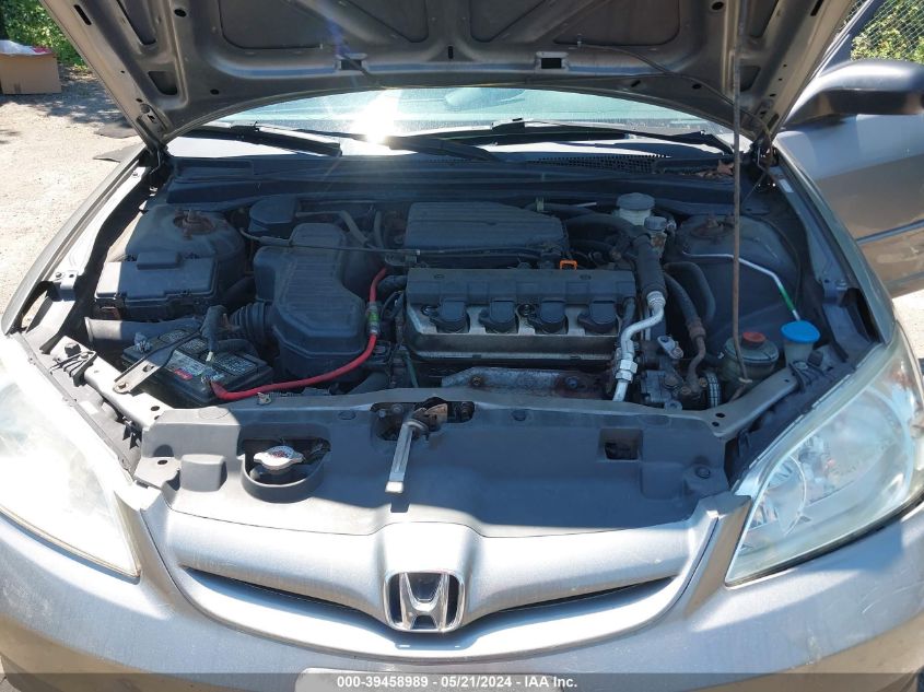 2004 Honda Civic Lx VIN: 2HGES15594H632475 Lot: 39458989