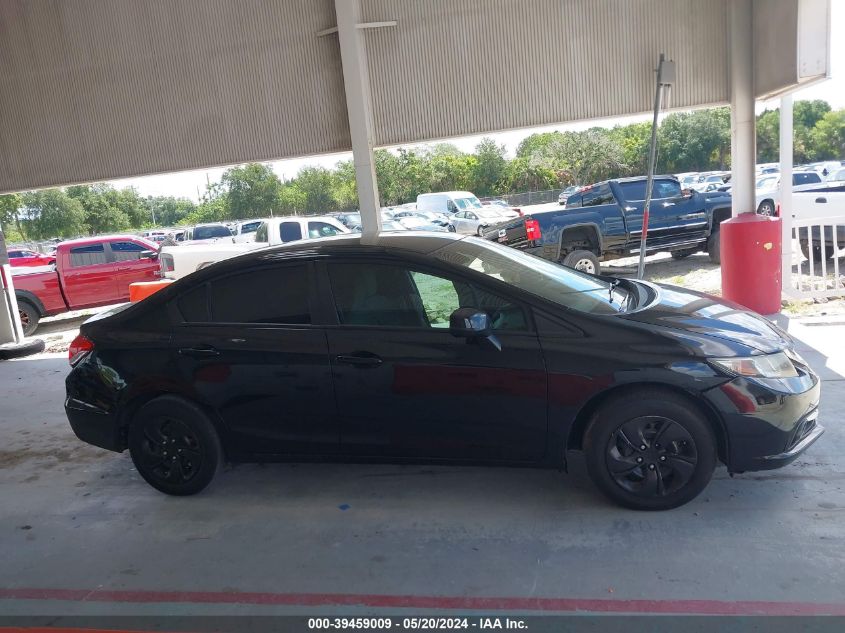 2013 Honda Civic Lx VIN: 19XFB2F59DE087218 Lot: 39459009