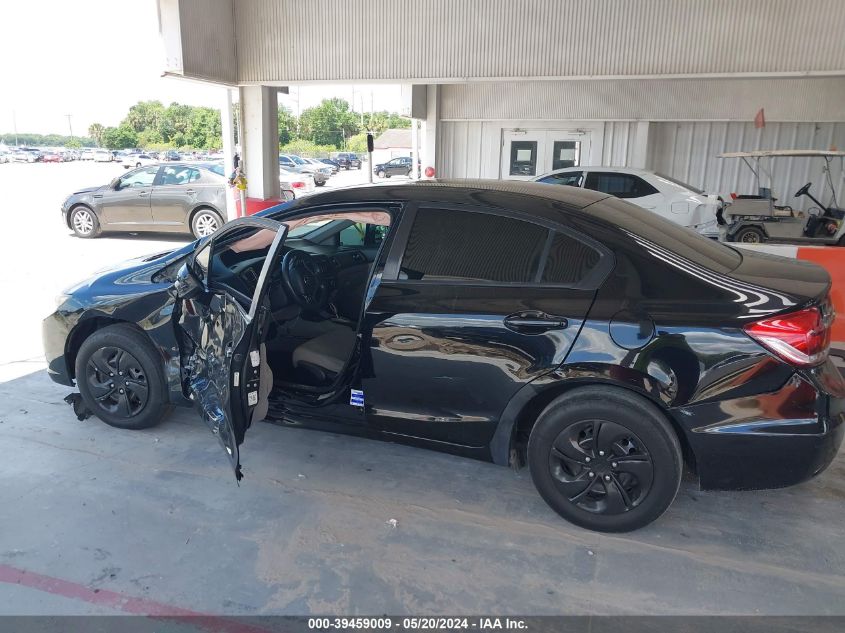 2013 Honda Civic Lx VIN: 19XFB2F59DE087218 Lot: 39459009