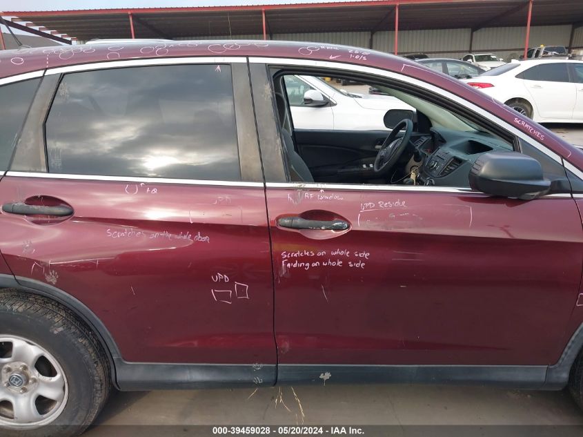 2015 Honda Cr-V Lx VIN: 2HKRM3H38FH519661 Lot: 39459028