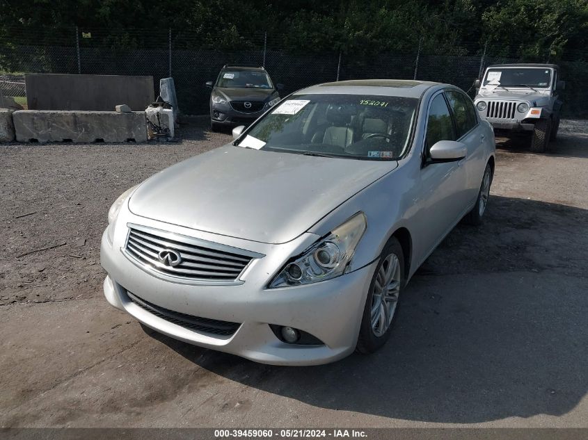 2010 Infiniti G37 VIN: JN1CV6AR7AM452071 Lot: 39459060