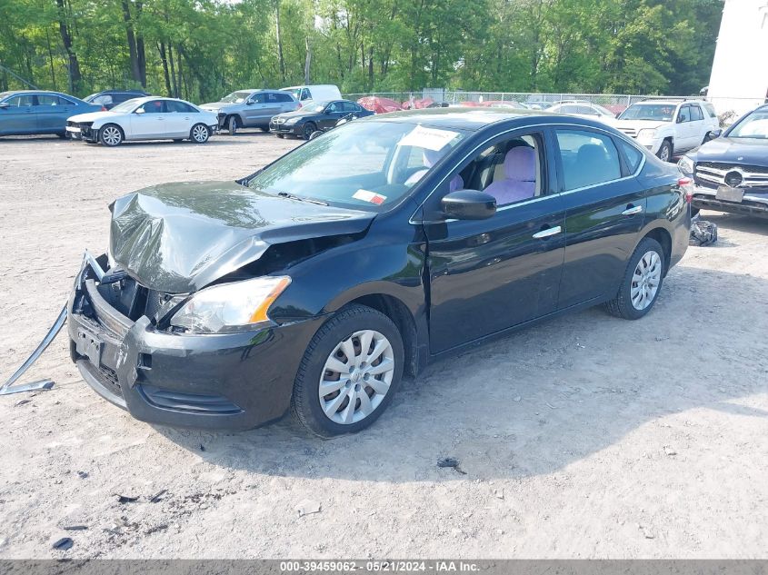 2014 Nissan Sentra S/Sv/Sr/Sl VIN: 3N1AB7AP8EY337535 Lot: 39459062