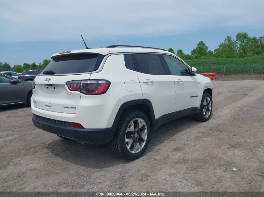 2021 Jeep Compass Limited 4X4 VIN: 3C4NJDCB0MT602848 Lot: 39459064