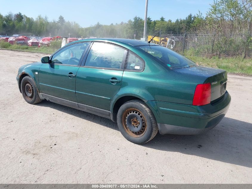 2000 Volkswagen Passat Gls VIN: WVWMA23B0YP295899 Lot: 39459077