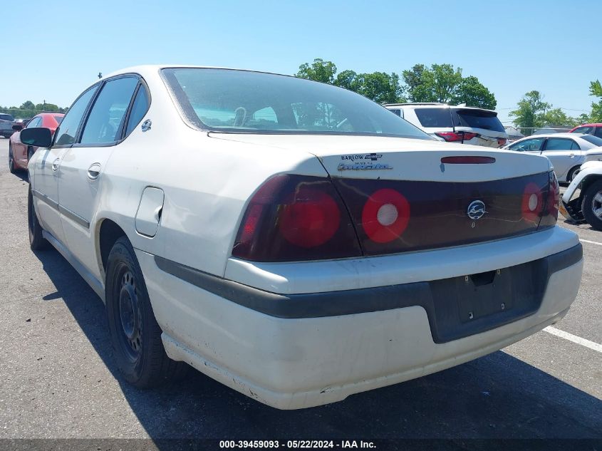 2003 Chevrolet Impala VIN: 2G1WF52EX39362807 Lot: 39459093