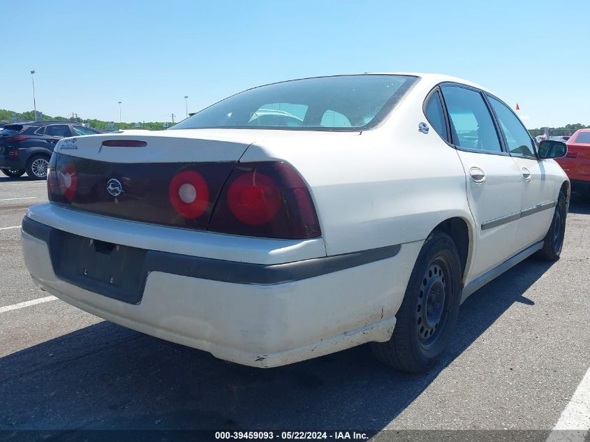 2003 Chevrolet Impala VIN: 2G1WF52EX39362807 Lot: 39459093