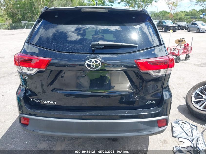 2019 Toyota Highlander Xle VIN: 5TDKZRFH1KS301277 Lot: 39459125