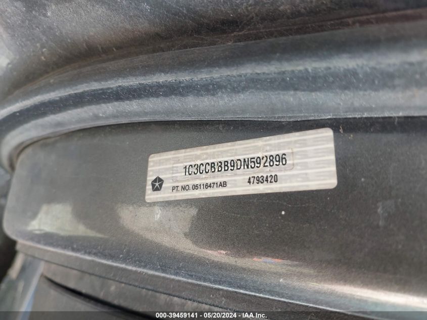 2013 Chrysler 200 Touring VIN: 1C3CCBBB9DN592896 Lot: 39459141