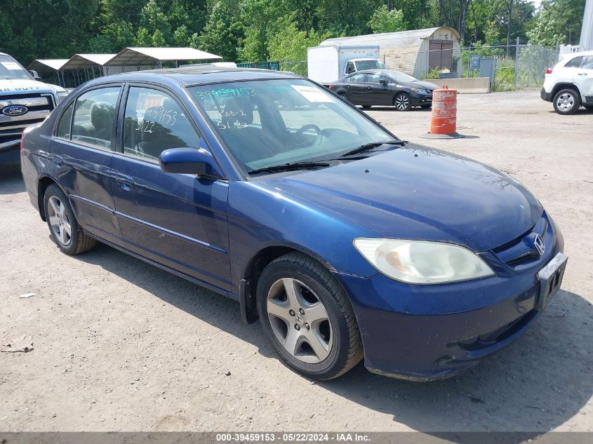 2004 Honda Civic Ex VIN: 2HGES26824H513536 Lot: 39459153