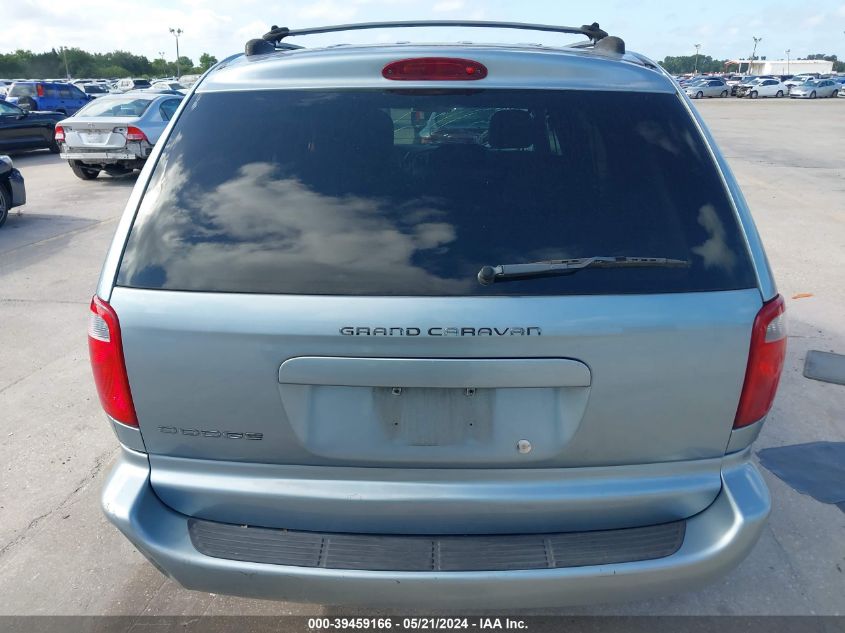 2005 Dodge Grand Caravan Se VIN: 2D4GP24R75R107433 Lot: 39459166
