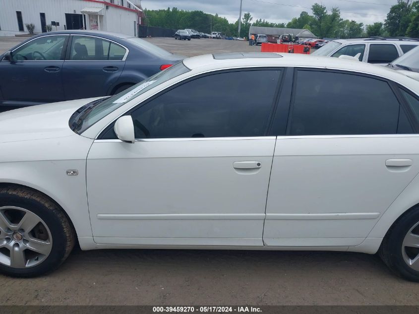 2006 Audi A4 2.0T VIN: WAUAF78E66A173050 Lot: 39459270