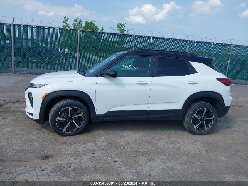 2021 Chevrolet Trailblazer Fwd Rs VIN: KL79MTSL1MB090965 Lot: 39459301