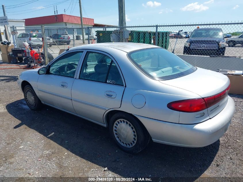 1998 Mercury Tracer Gs VIN: 1MEFM10P5WW606450 Lot: 39459320