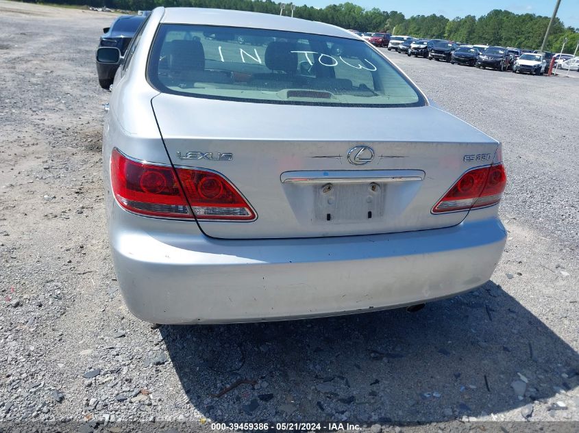 2006 Lexus Es 330 VIN: JTHBA30G565167968 Lot: 39459386