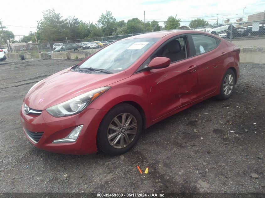 2015 Hyundai Elantra Se VIN: KMHDH4AE3FU452288 Lot: 39459389