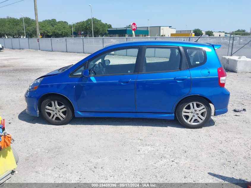 2008 Honda Fit Sport VIN: JHMGD38688S042041 Lot: 39459396