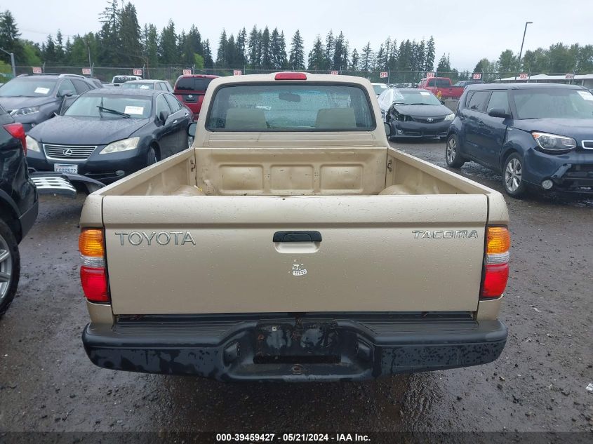 2002 Toyota Tacoma Base (M5) VIN: 5TENL42N22Z131446 Lot: 39459427