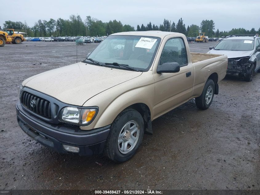 2002 Toyota Tacoma Base (M5) VIN: 5TENL42N22Z131446 Lot: 39459427