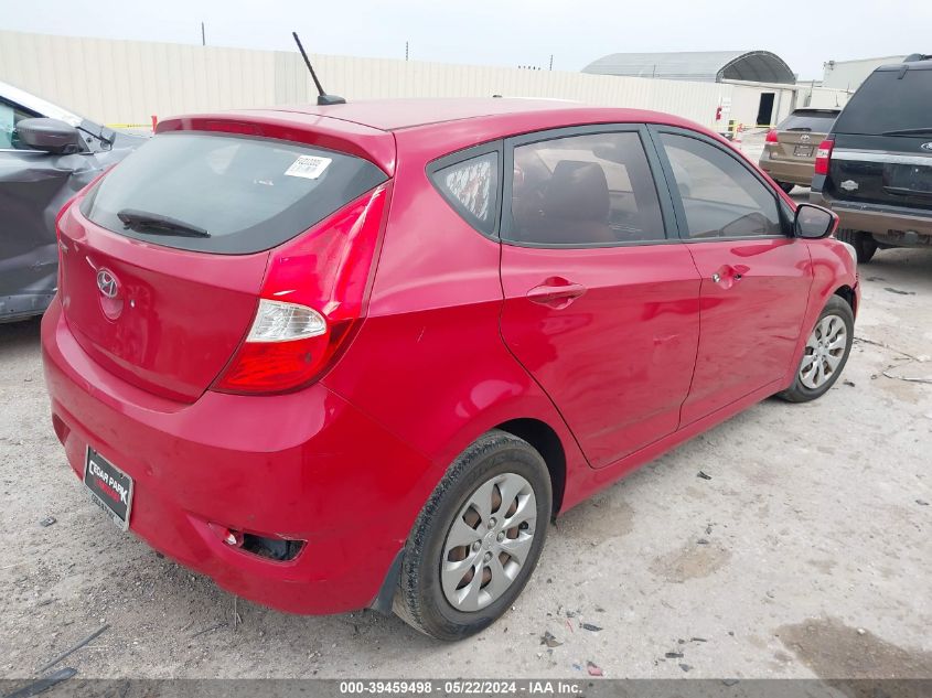 2015 Hyundai Accent Gs VIN: KMHCT5AE8FU212203 Lot: 39459498