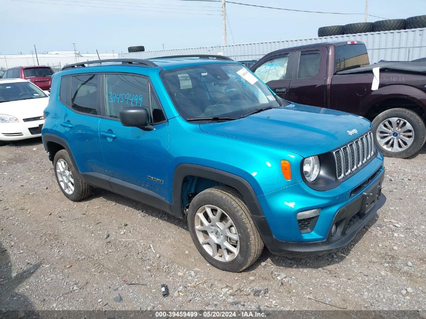 2022 Jeep Renegade Latitude 4X4 VIN: ZACNJDB17NPN60211 Lot: 39459499