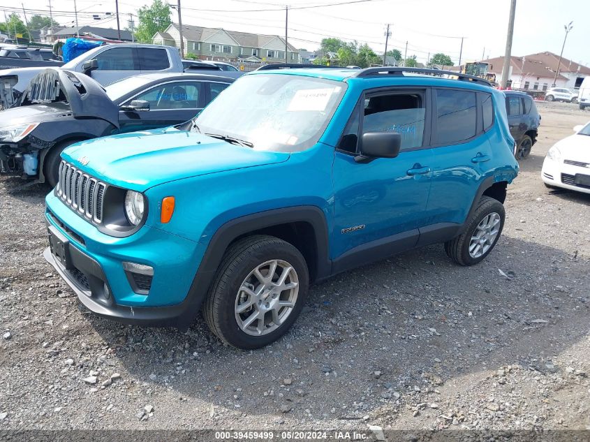 2022 Jeep Renegade Latitude 4X4 VIN: ZACNJDB17NPN60211 Lot: 39459499