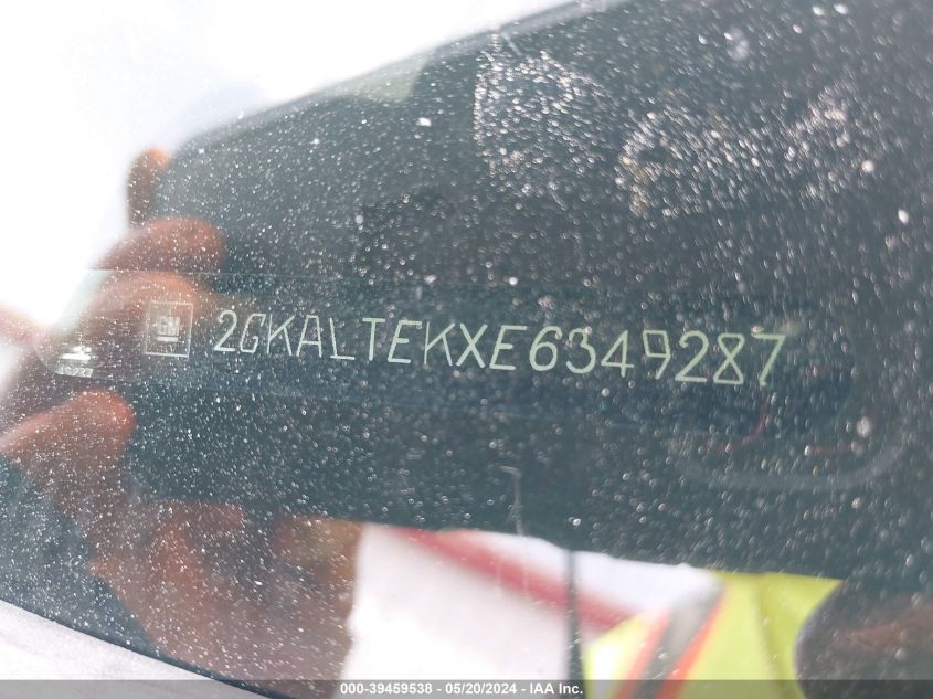 2014 GMC Terrain Slt-2 VIN: 2GKALTEKXE6349287 Lot: 39459538
