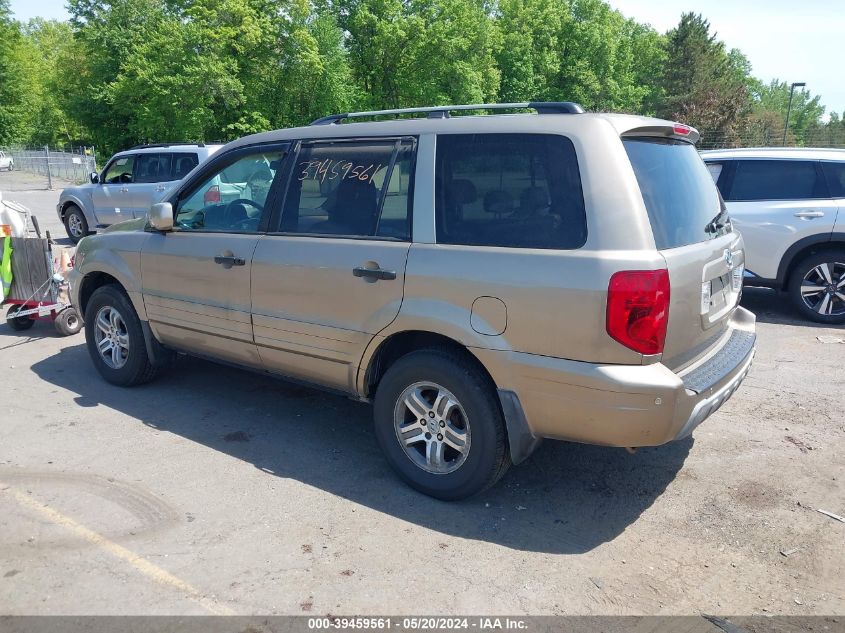 2005 Honda Pilot Ex-L VIN: 2HKYF18685H524233 Lot: 39459561