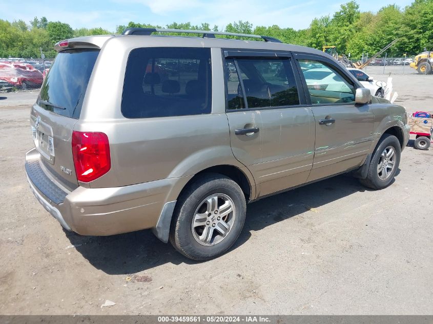 2005 Honda Pilot Ex-L VIN: 2HKYF18685H524233 Lot: 39459561