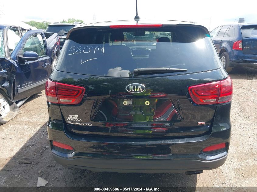 2019 Kia Sorento 2.4L L VIN: 5XYPG4A33KG581579 Lot: 39459586