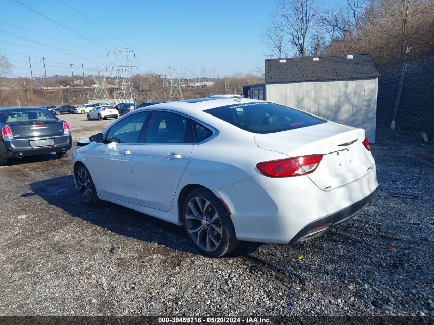 2015 Chrysler 200 C VIN: 1C3CCCEG0FN589529 Lot: 39459716