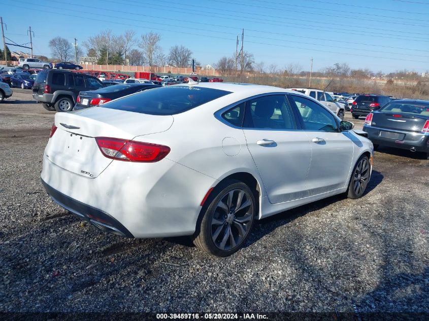 2015 Chrysler 200 C VIN: 1C3CCCEG0FN589529 Lot: 39459716