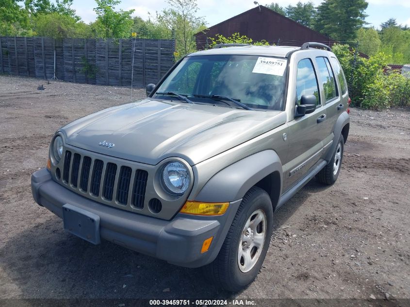 2006 Jeep Liberty Sport VIN: 1J4GL48K16W208407 Lot: 39459751