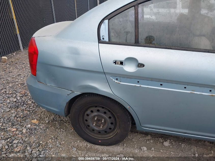 2006 Hyundai Accent Gls VIN: KMHCN46C66U013064 Lot: 39459759