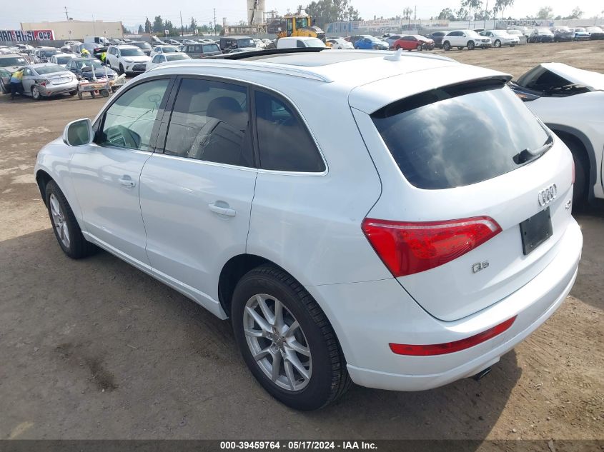 2012 Audi Q5 2.0T Premium VIN: WA1LFAFP1CA050162 Lot: 39459764