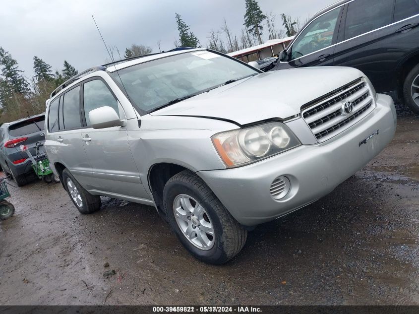 2003 Toyota Highlander VIN: JTEHD21A630019694 Lot: 39459821