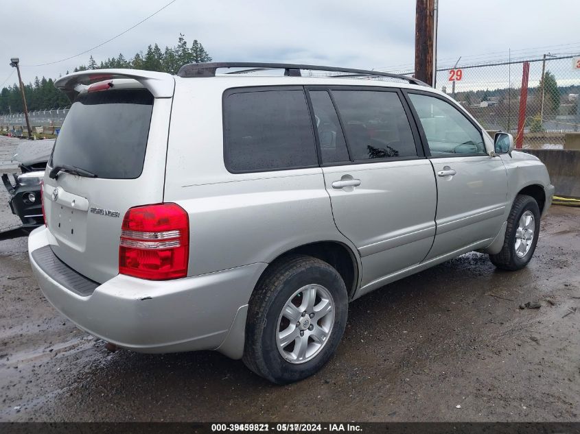 2003 Toyota Highlander VIN: JTEHD21A630019694 Lot: 39459821