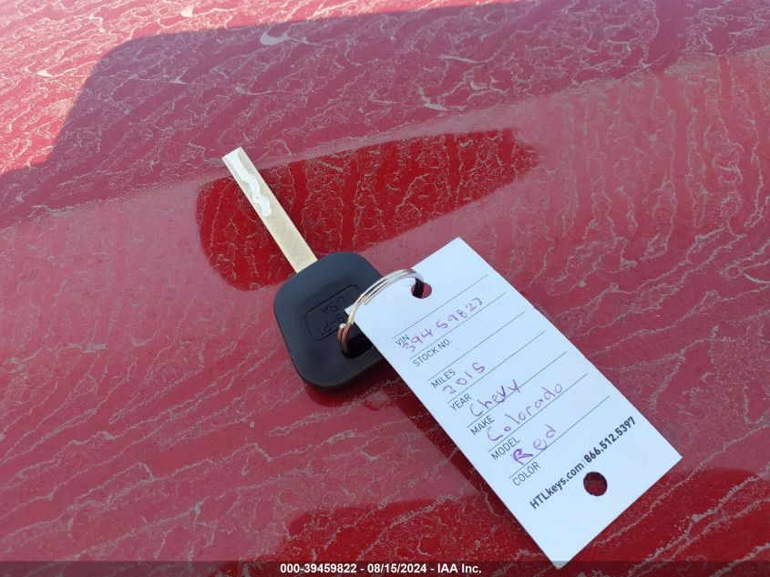 2015 Chevrolet Colorado Lt VIN: 1GCGTBE36F1117623 Lot: 39459822